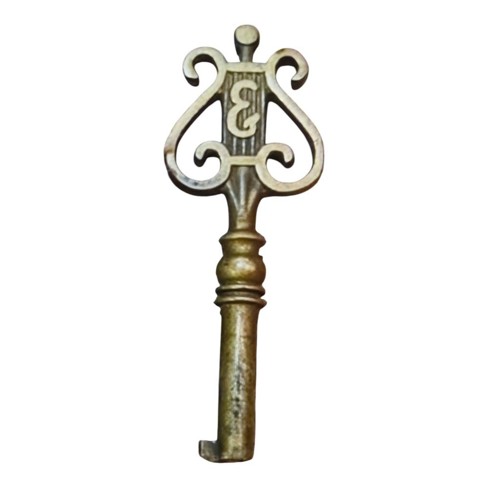 Antique Piano Skeleton Key BRASS Steinway & Sons Grand Piano VINTAGE